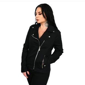 Foxblood Denim Moto Jacket